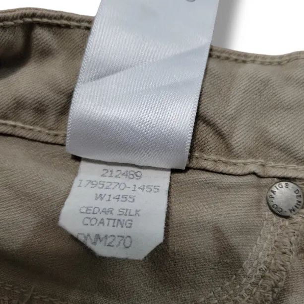 PAIGE Jeans Size 27 W27" x L29" Women's Skinny Jeans Stretch Cedar Silk Coating - Image 10