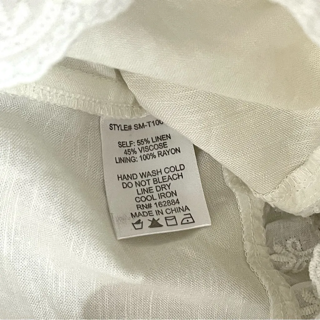 Sky to Moon Elegant White Lace Trim Corset Size L - Image 10