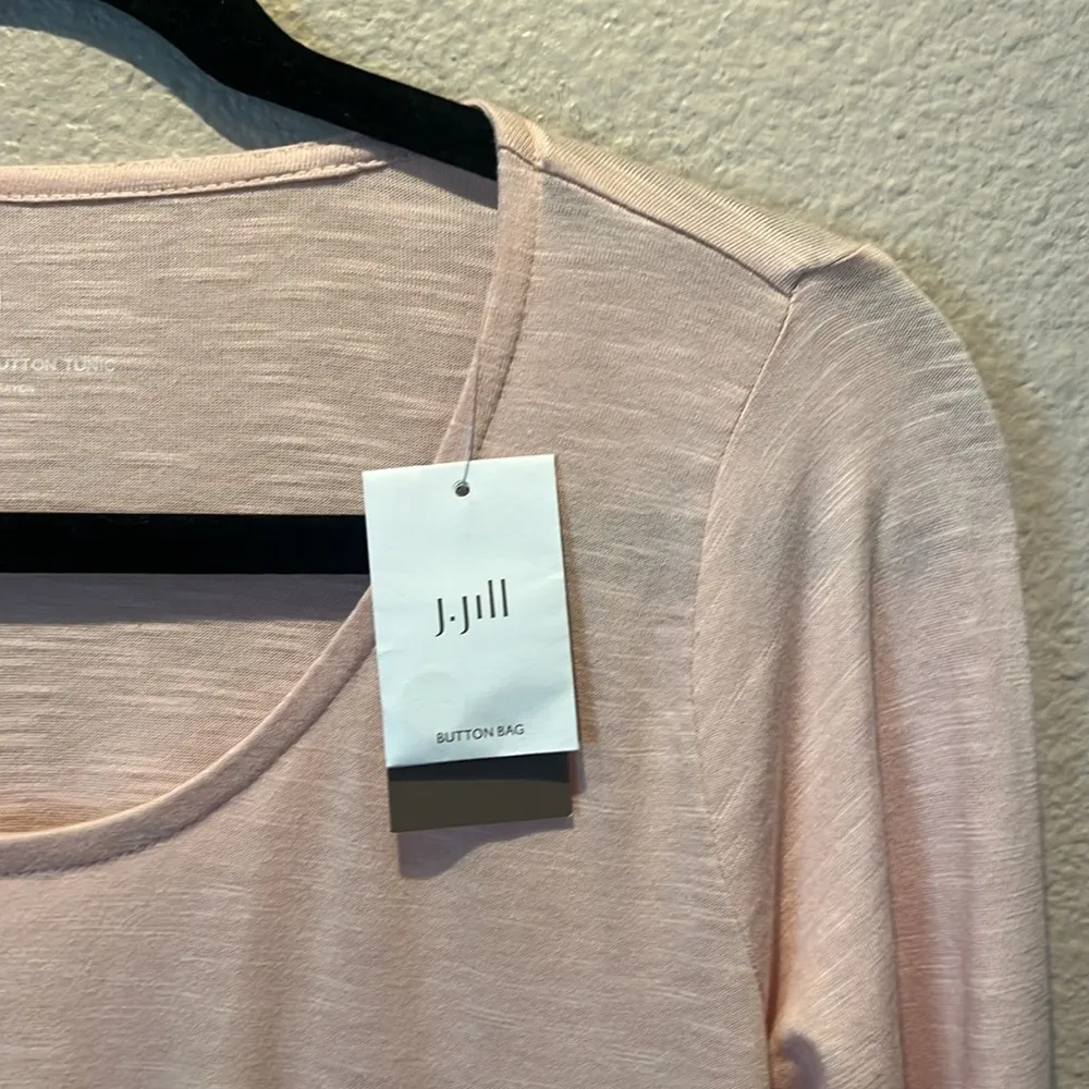 New J. Jill Women’s Pure Jill Shirt Asymmetrical Button Tunic Size XS NWT - Image 4
