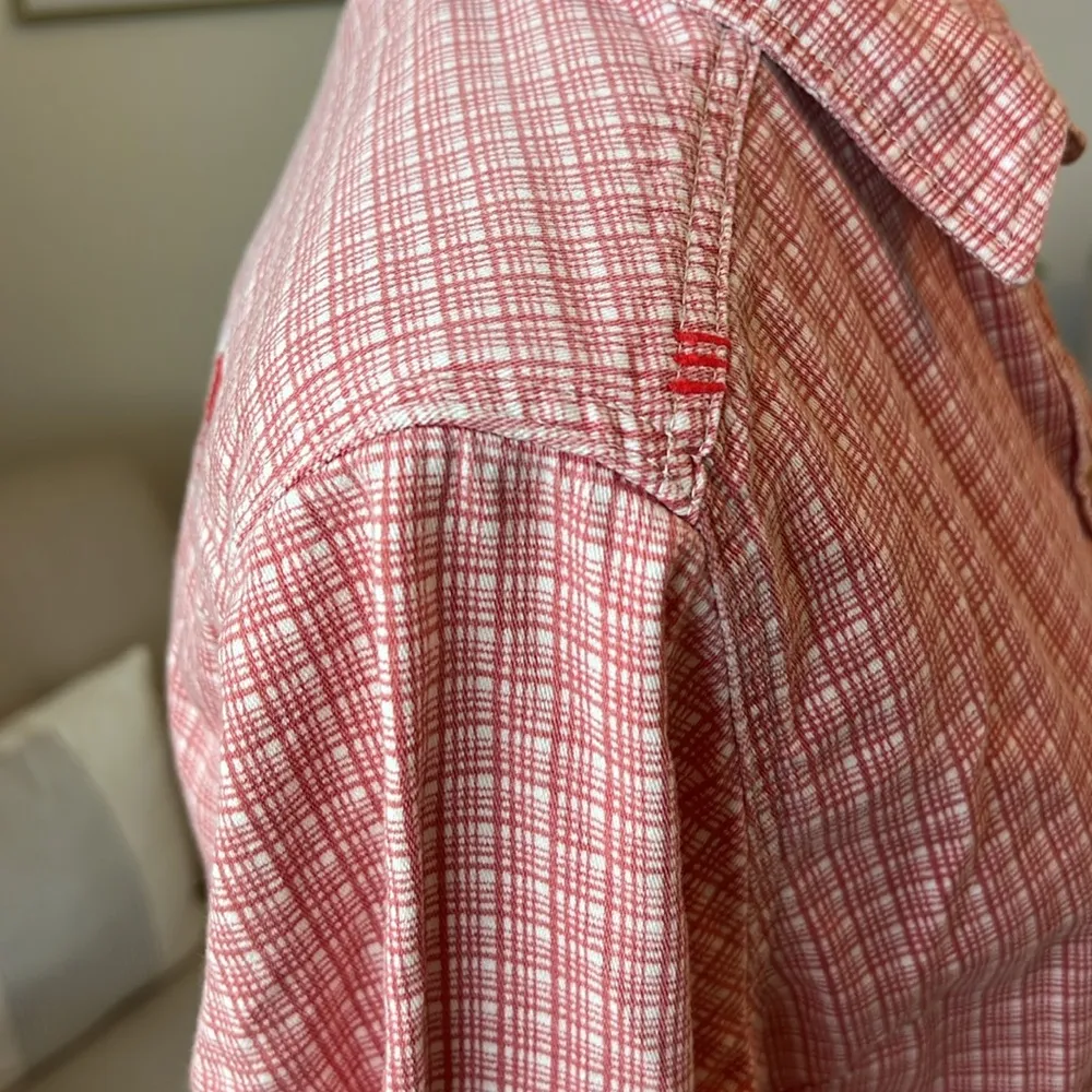 Ariat FR Basin Work Shirt Fire Resistant Long Sleeve Plaid Button Down Large - Image 6