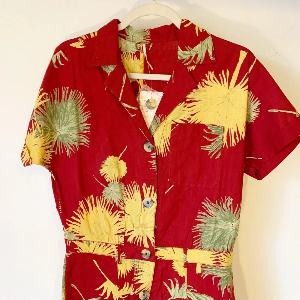 Free People Button Front Malibu Romper - Image 7