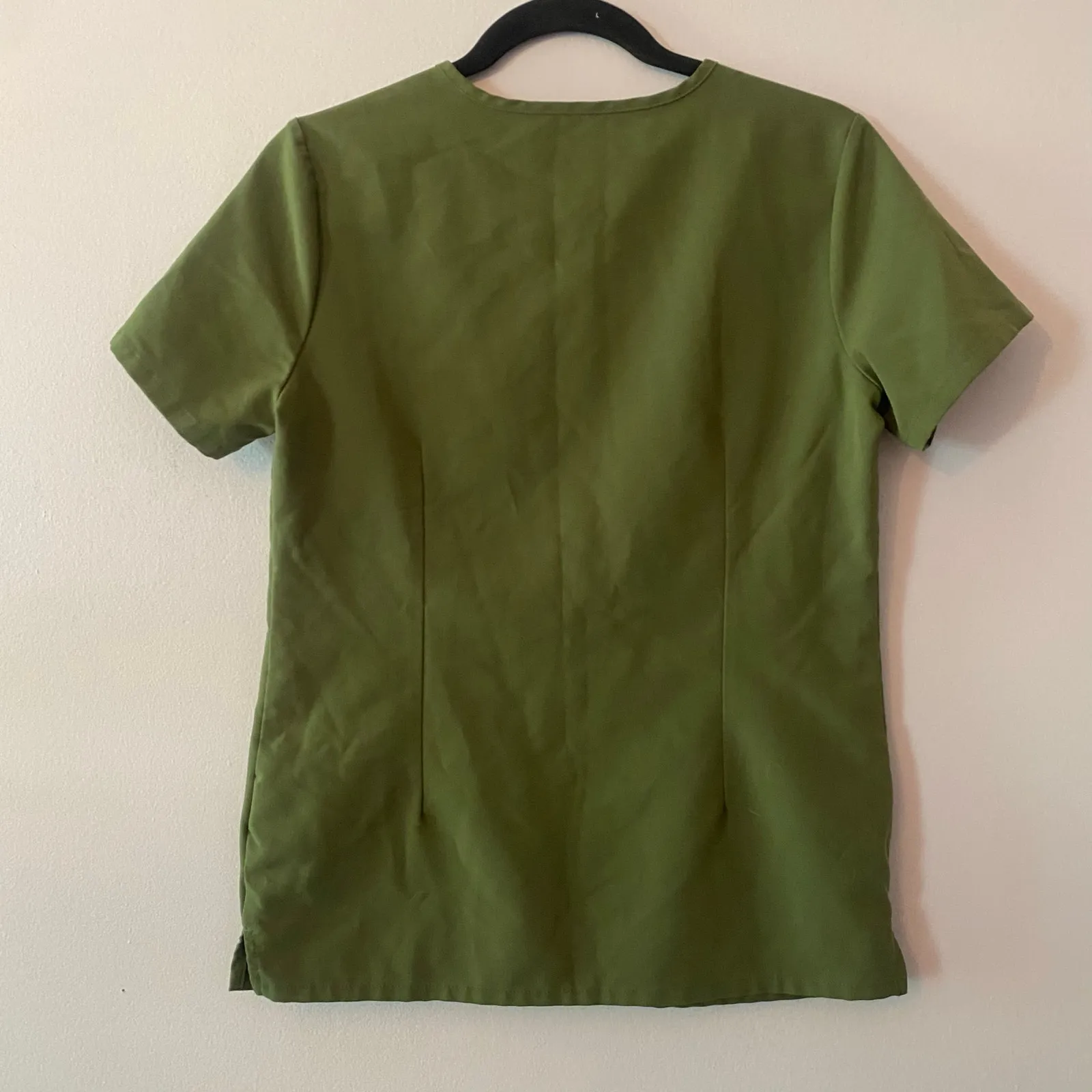FIGS Dark Olive Green Casma Scrub Top Nurse Doctor Uniform Women's size XS - Image 5