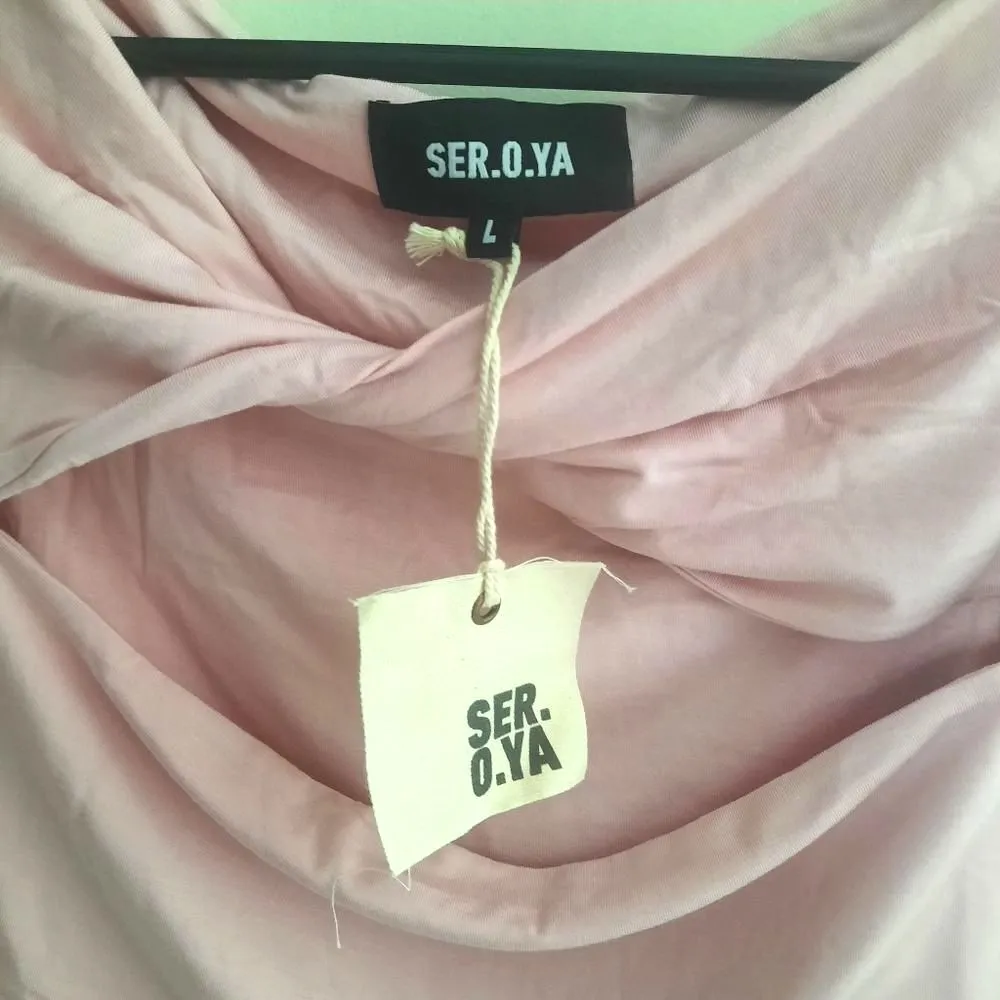 SER.O.YA Artemis Top Pastel Pink Size Large - Image 4