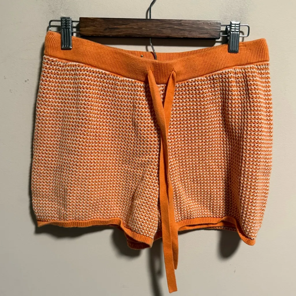 Seafolly Sunray Knit Short Mandarin Orange- Size Large - Image 3