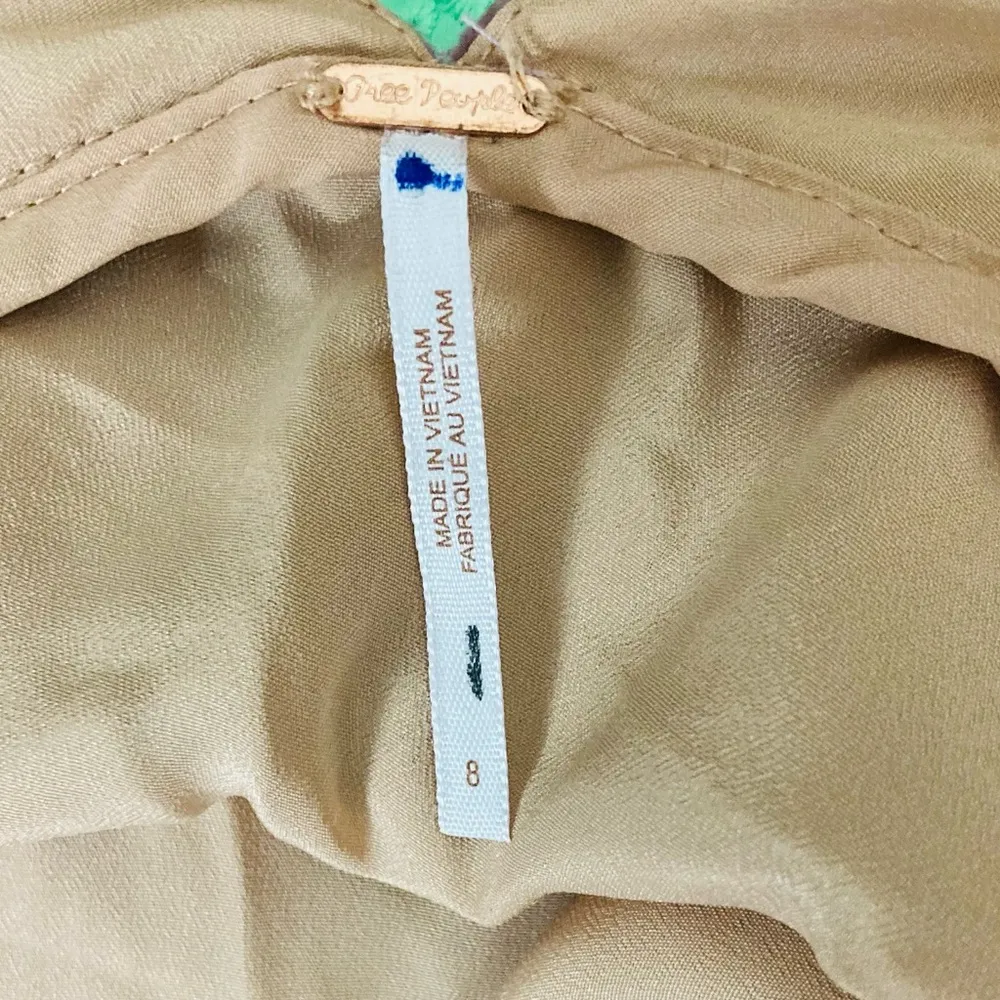 Free People “Dangerous Love” dusty lavender pink lace overlay v neck dress. 8 - Image 5