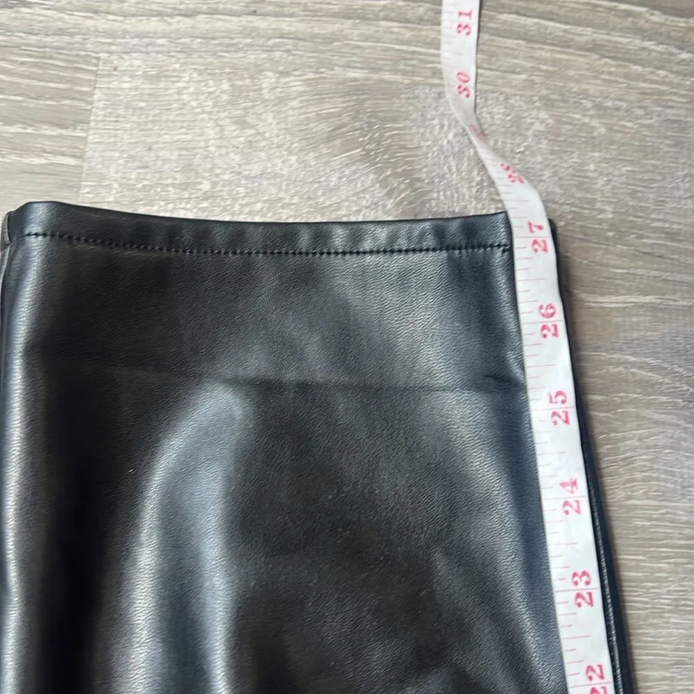 Abercrombie & Fitch The Ankle Straight Ultra High Rise vegan leather - Image 10