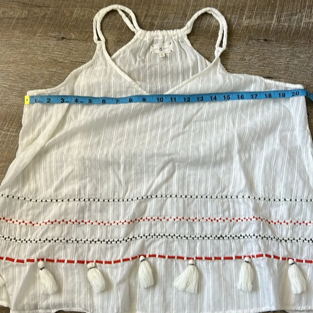 Lou & Grey Boho Tassle Tank Top Size XL - Image 3