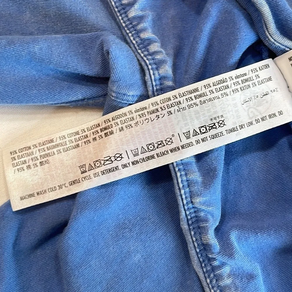 WALT DISNEY WORLD • Size Medium • Blue distressed whitewashed leggings - Image 6