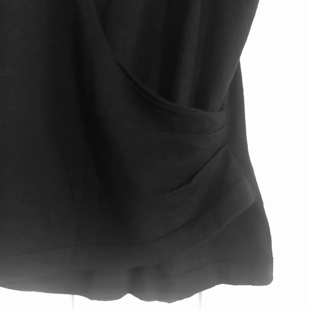 🆕 Magaschoni Black Top with Embellished Sleeves - Image 7