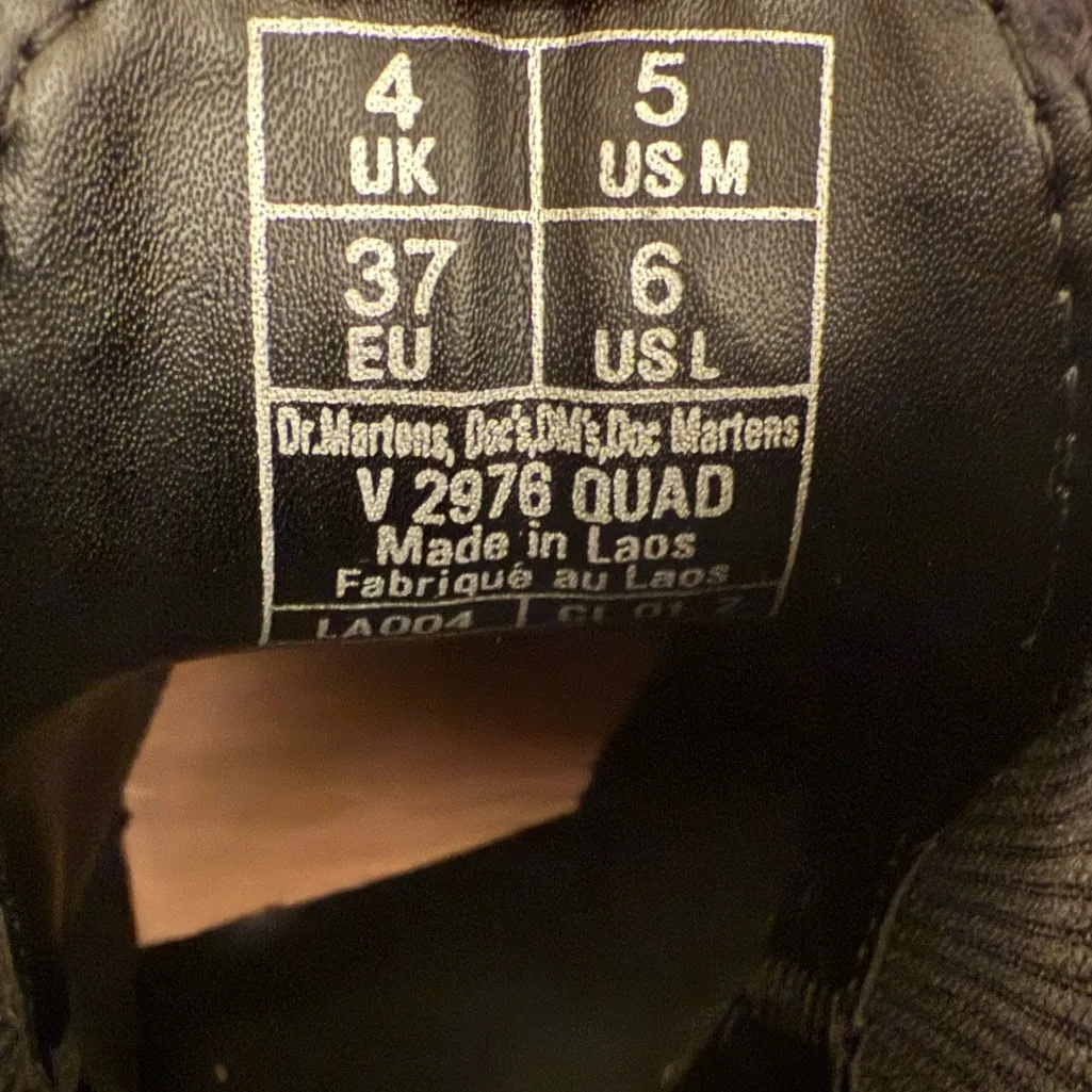 Dr. Martens Docs Quad 2976 Black Vegan Leather Felix Platform Chelsea Boots 6 - Image 11