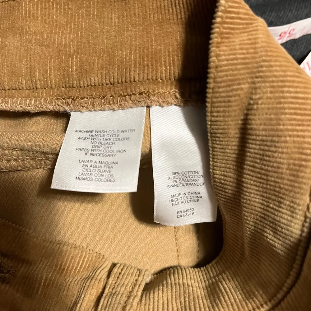 JONES NEW YORK Signature Stretch Women’s Carmel Corduroy Pants Vintage Sz 4 EUC - Image 5