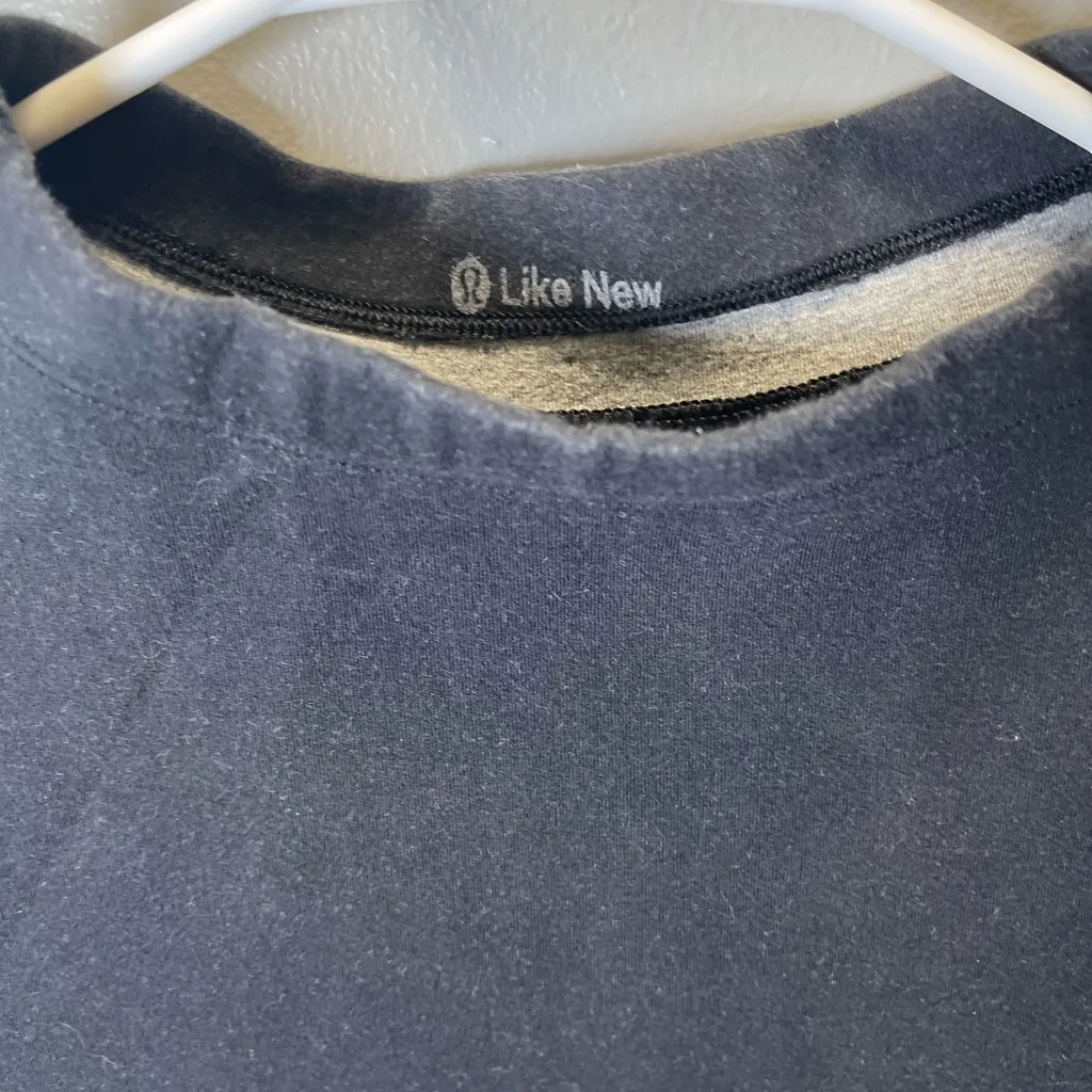 Lululemon Women's Heathered Black City Bound Long Sleeve‎ Mock Neck Dress Size 4 - Image 3