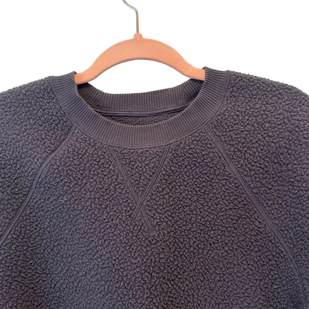 Everlane Renew Fleece Raglan Crewneck Sweatshirt In Pewter Gray - Image 7