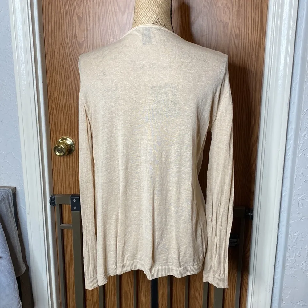 MNG Suit by Mango Cream Cardigan Size M - Image 4