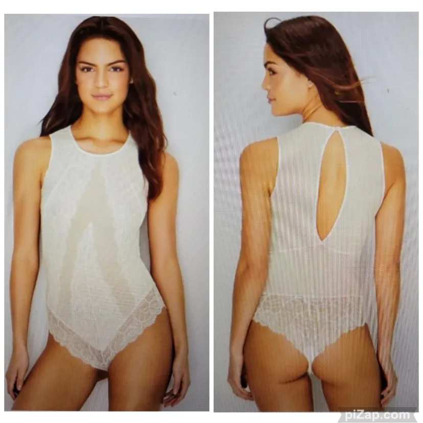 FLORA NIKROOZ Lace Cheeky Bodysuit - Image 2