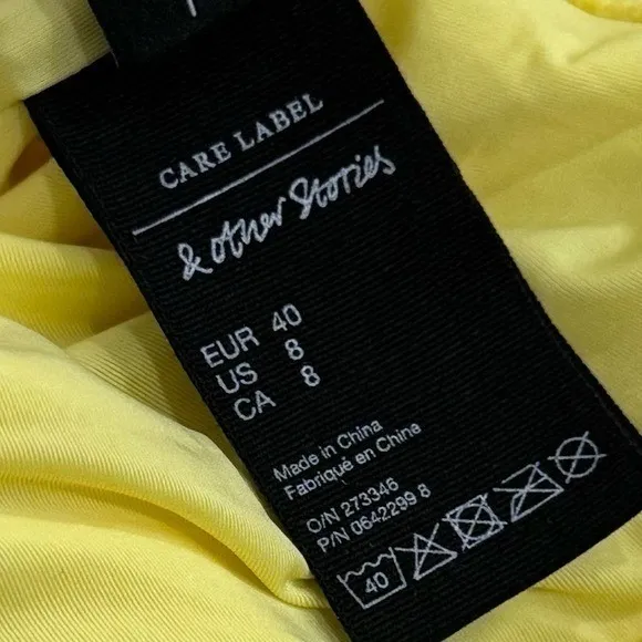 & Other Stories Belted High Cut Swimsuit 70's Retro Summer Vacation Size 8 - Image 9