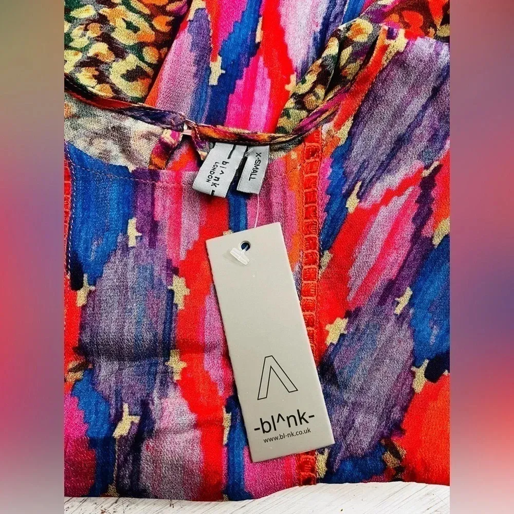 Anthropologie Bl-nk London Miranda Peasant Blouse Size XS NWT - Image 4