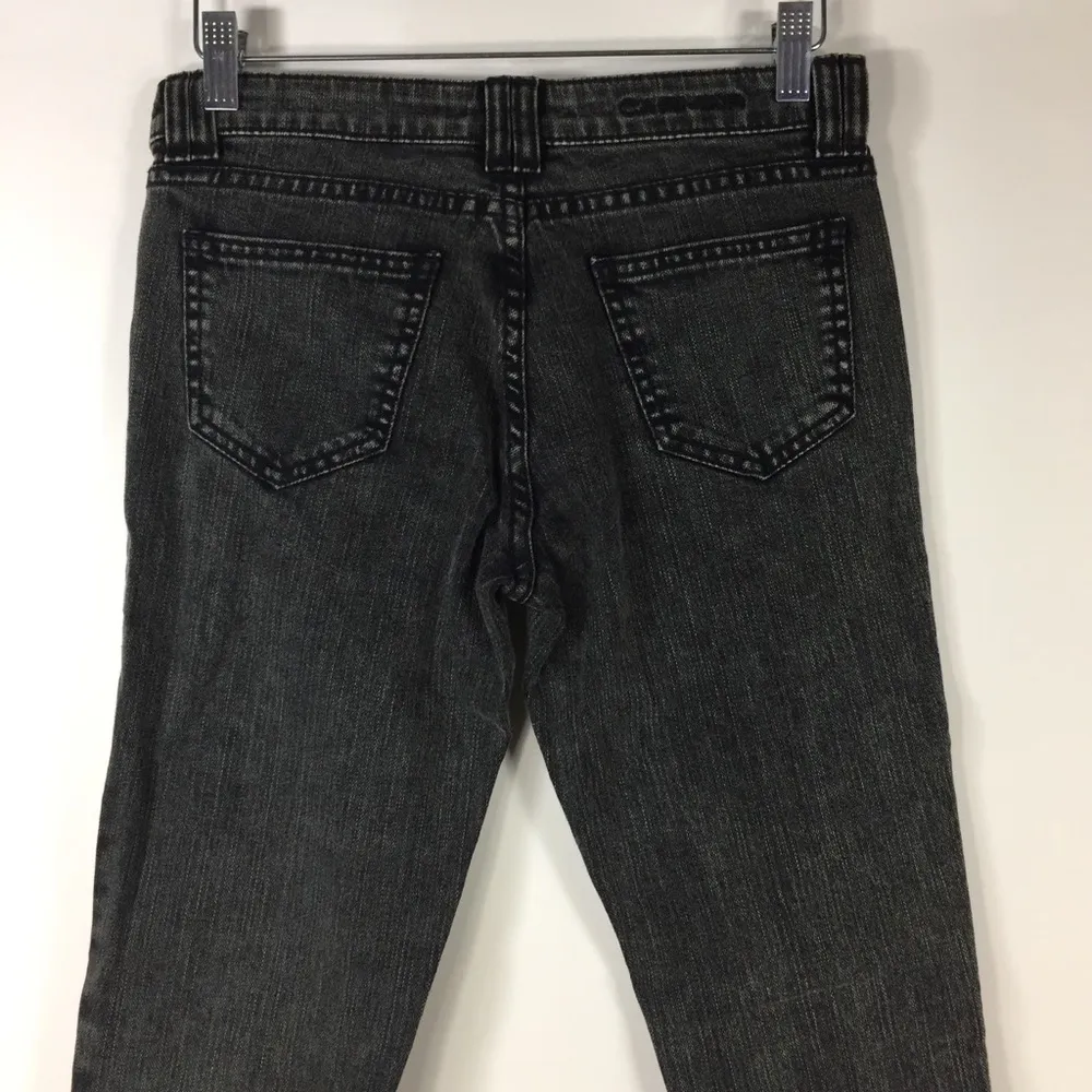 LF Carmar Moto Skinny Acid Wash Jeans Charcoal Size 26 NWT - Image 5
