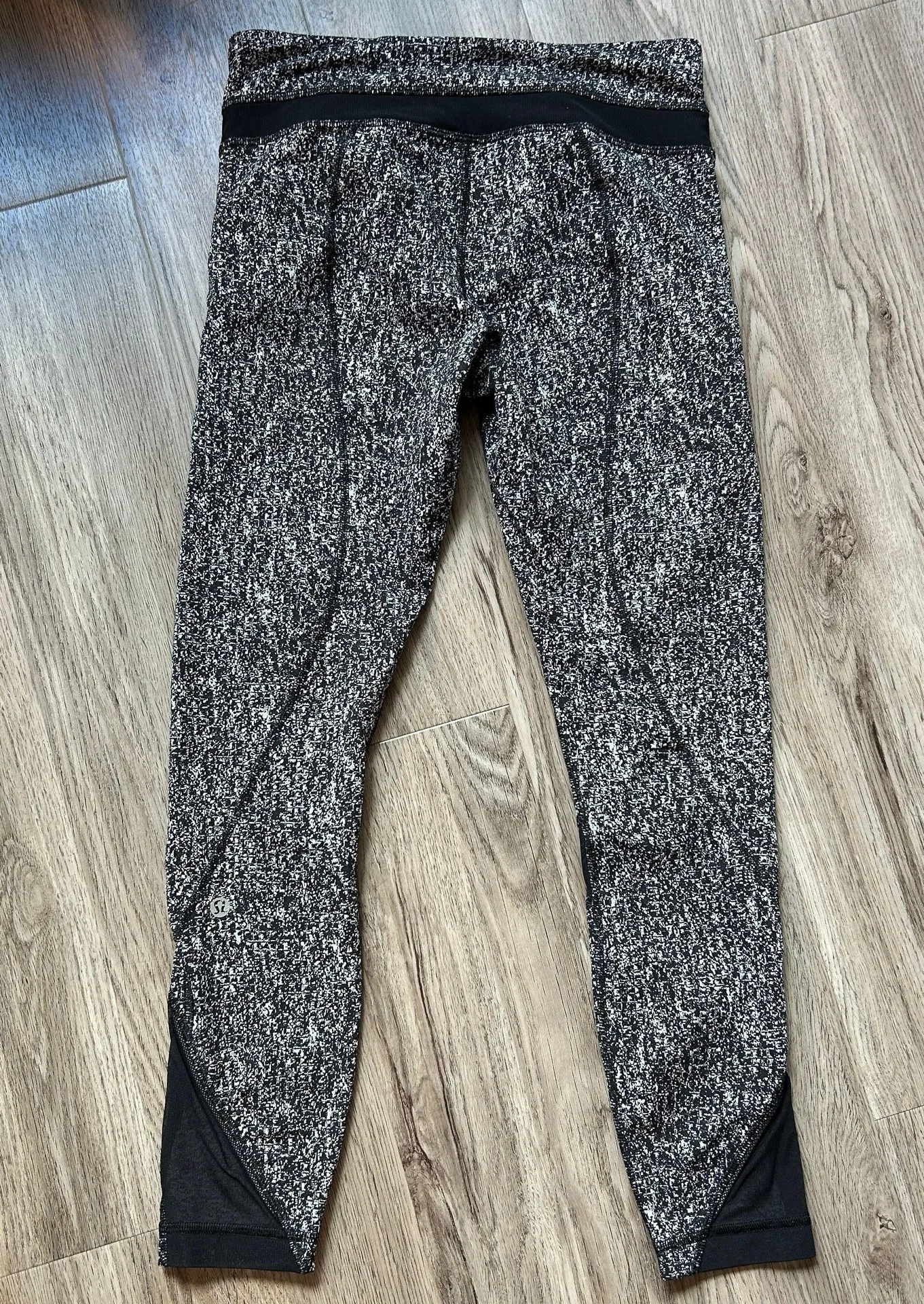 Lululemon Inspire Tight II Power Luxtreme Suited Jacquard Black White/Black (6) - Image 5