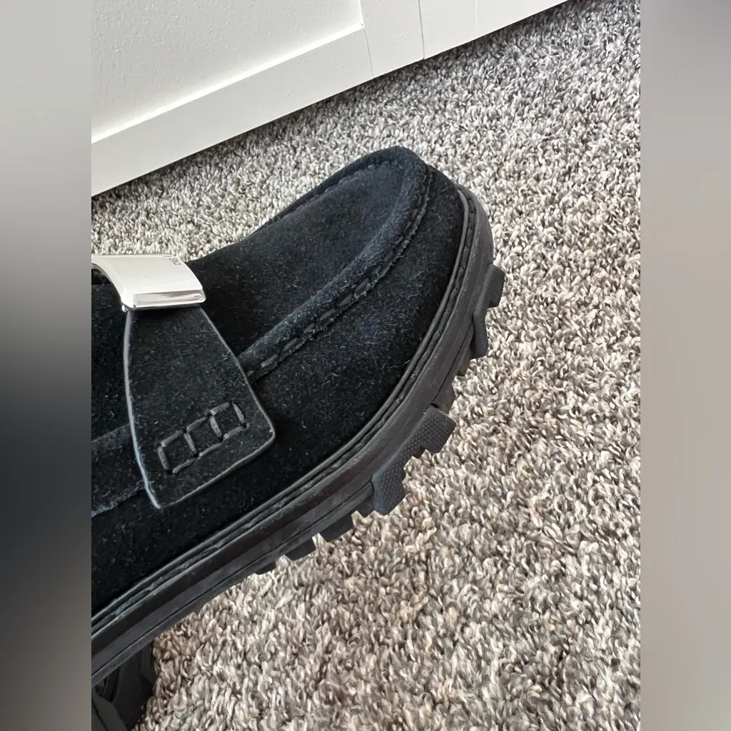 Rag & Bone Women’s New Black Suede Shiloh 2.0‎ Lug Loafers Size 9 - Image 10