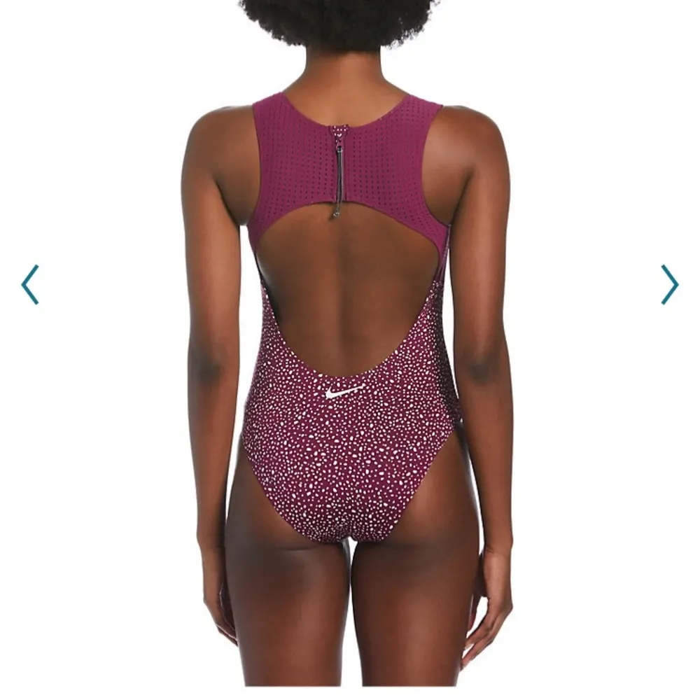 NWT Nike Water Dots Open Back One-Piece Swimsuit - Image 3