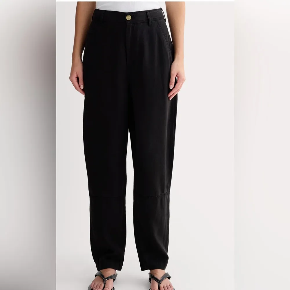 Everlane Chino Wide Leg Pants Womens Size 6 Black Straight Fit - Image 2