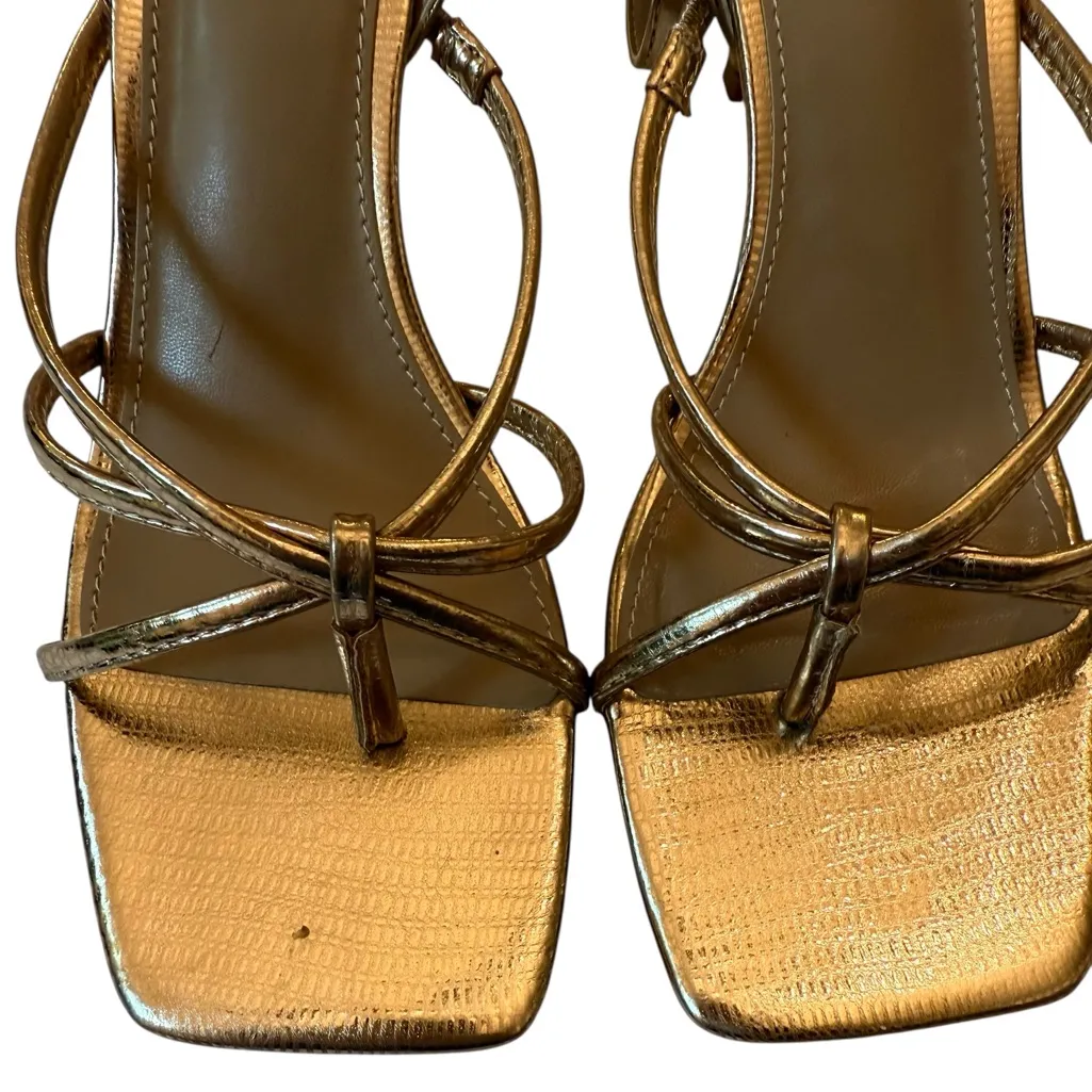 Dolce Vita Zeffer Sandal Warm Gold Strappy, Square Toe Size 9 - Image 8