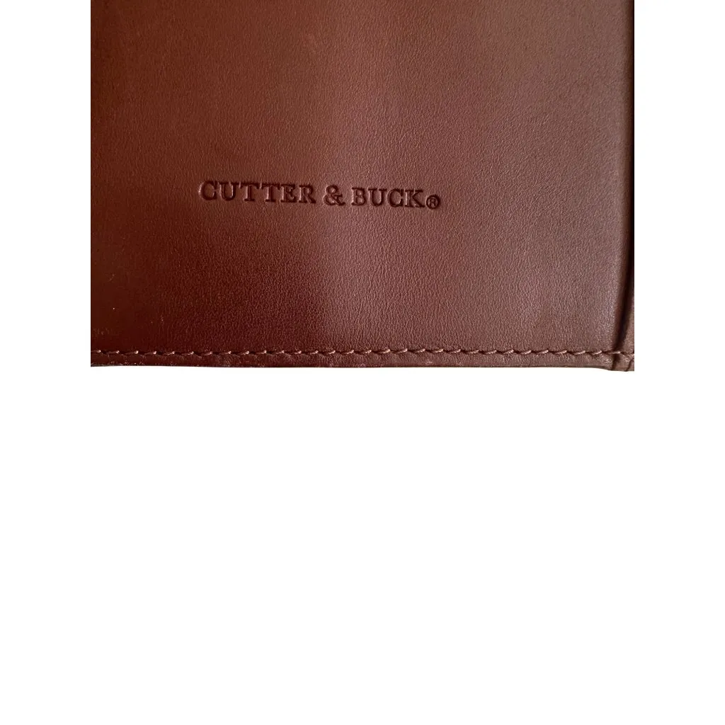 CUTTER & BUCK Tan Brown Leather Bound BB&T Lined Receipt Book - Image 6