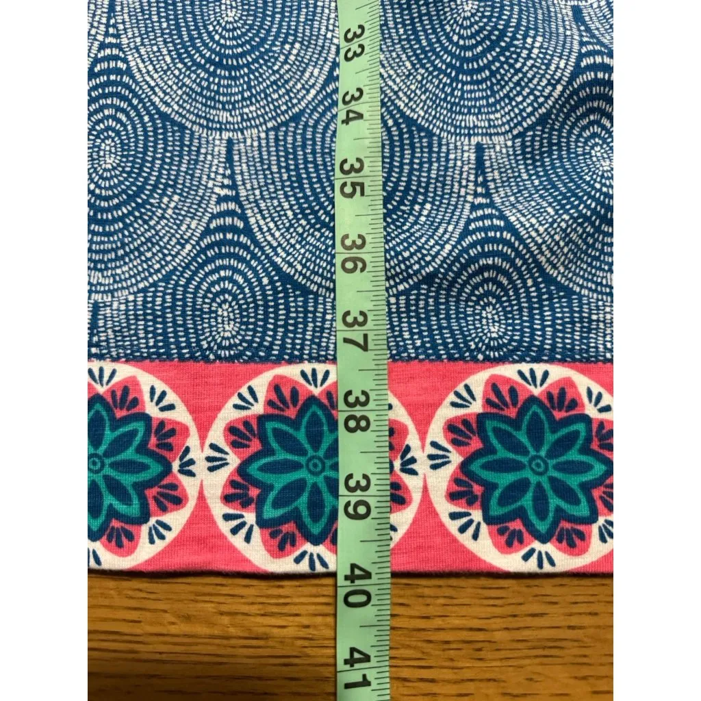 Hatley‎ Women Size XL/T GLucy Scallop Beach Wear Blue Pink 3/4 Sleeve Dress - Image 4