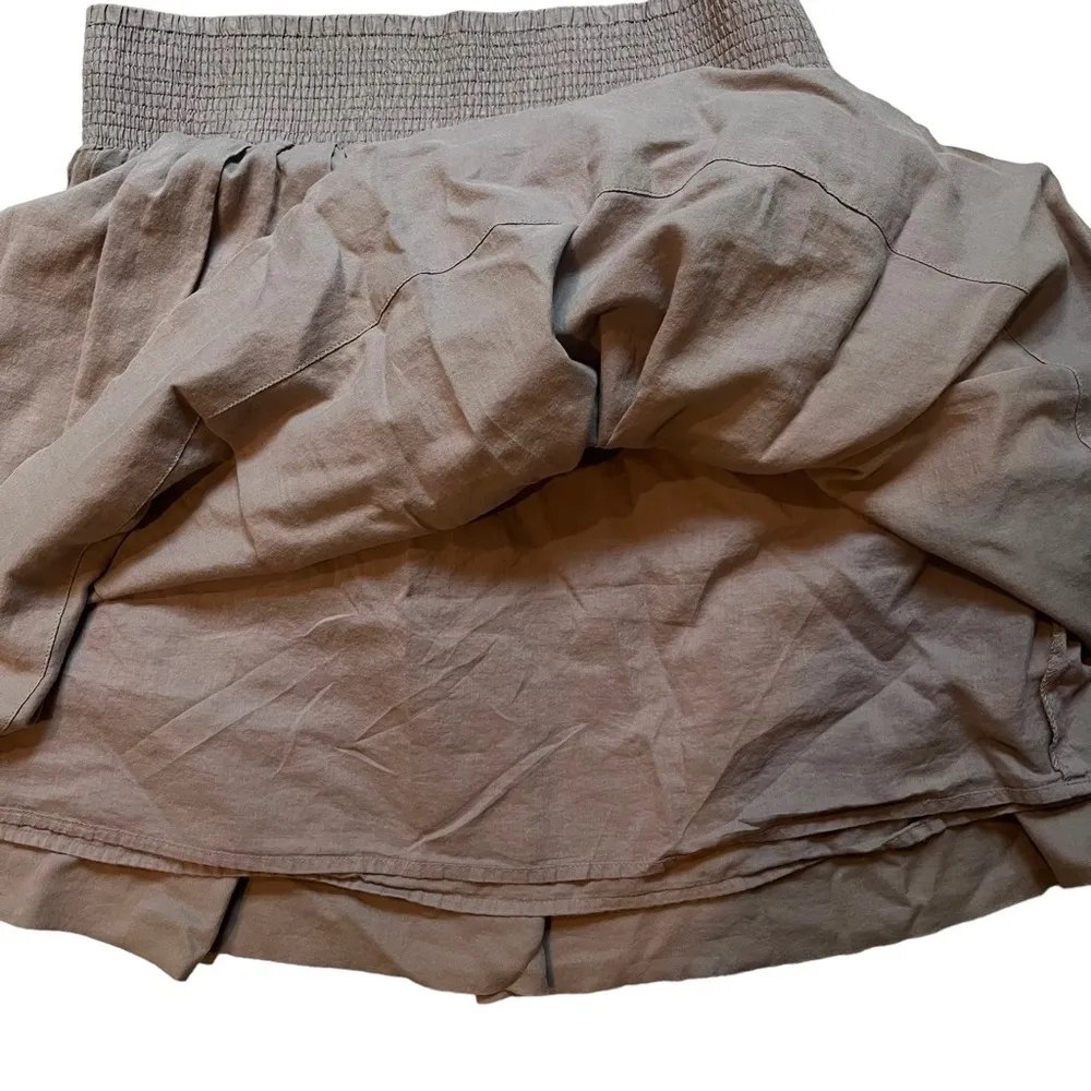 Banana Republic A-Line Smocked Pleated Cotton Skirt - Image 8