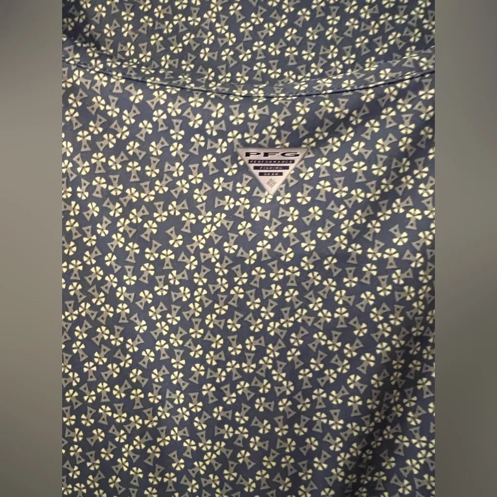 COLUMBIA PFG Womens Blue Grey Floral Omni - Image 4