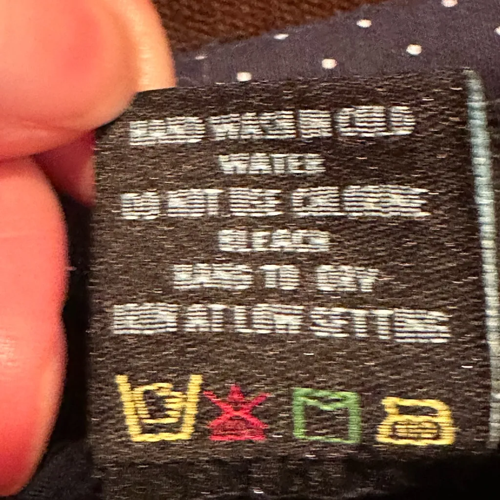 CYNTHIA ROWLEY Dark Blue White Poke Dote Mini Pencil Skirt Closure Zip In Back. - Image 10