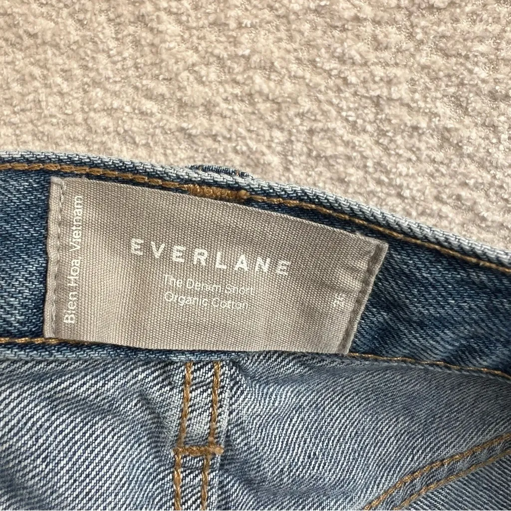 Everlane Women’s The Denim Short Organic Cotton‎ Blue Jean Shorts Size 26 - Image 2