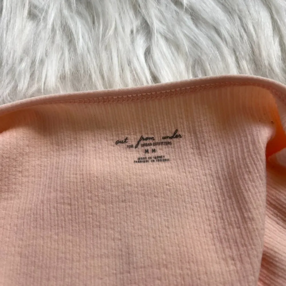 Urban Outfitters Out From Under Pink Ribbed Halter Tank Top Women's Medium - Image 3