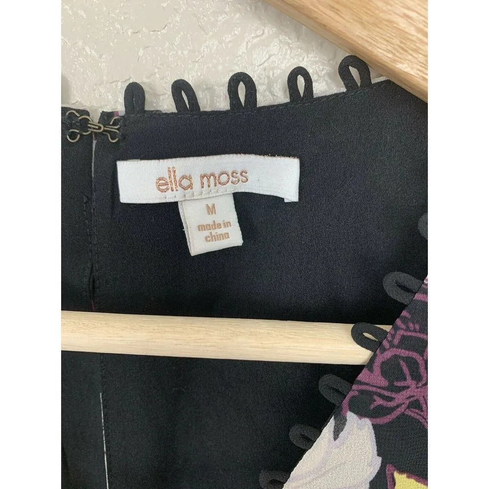 Ella Moss Floral Haze Lace Up Georgette Dress - Image 3