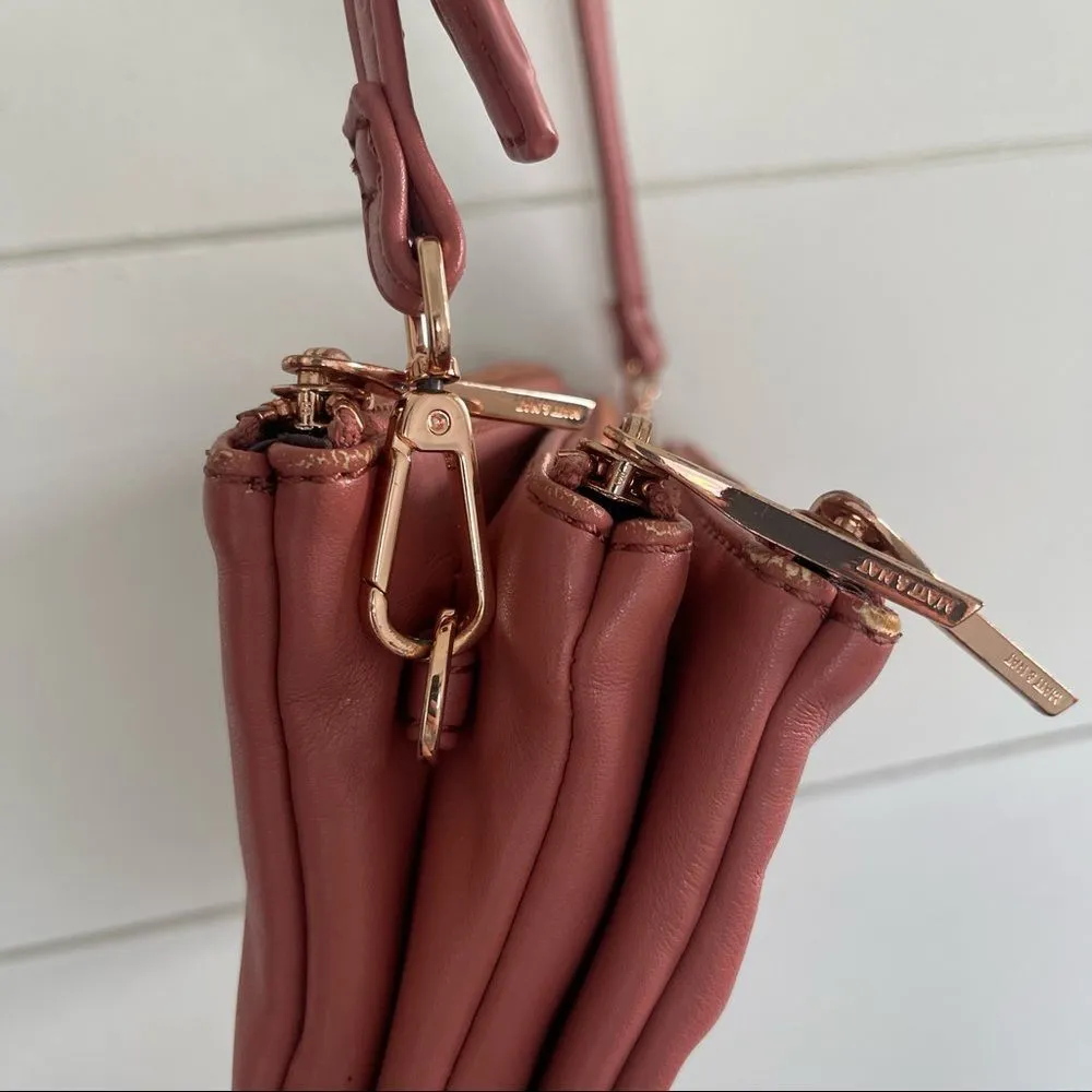 Matt & Nat Triple 3 Zip Vegan Leather Crossbody Bag - Image 2