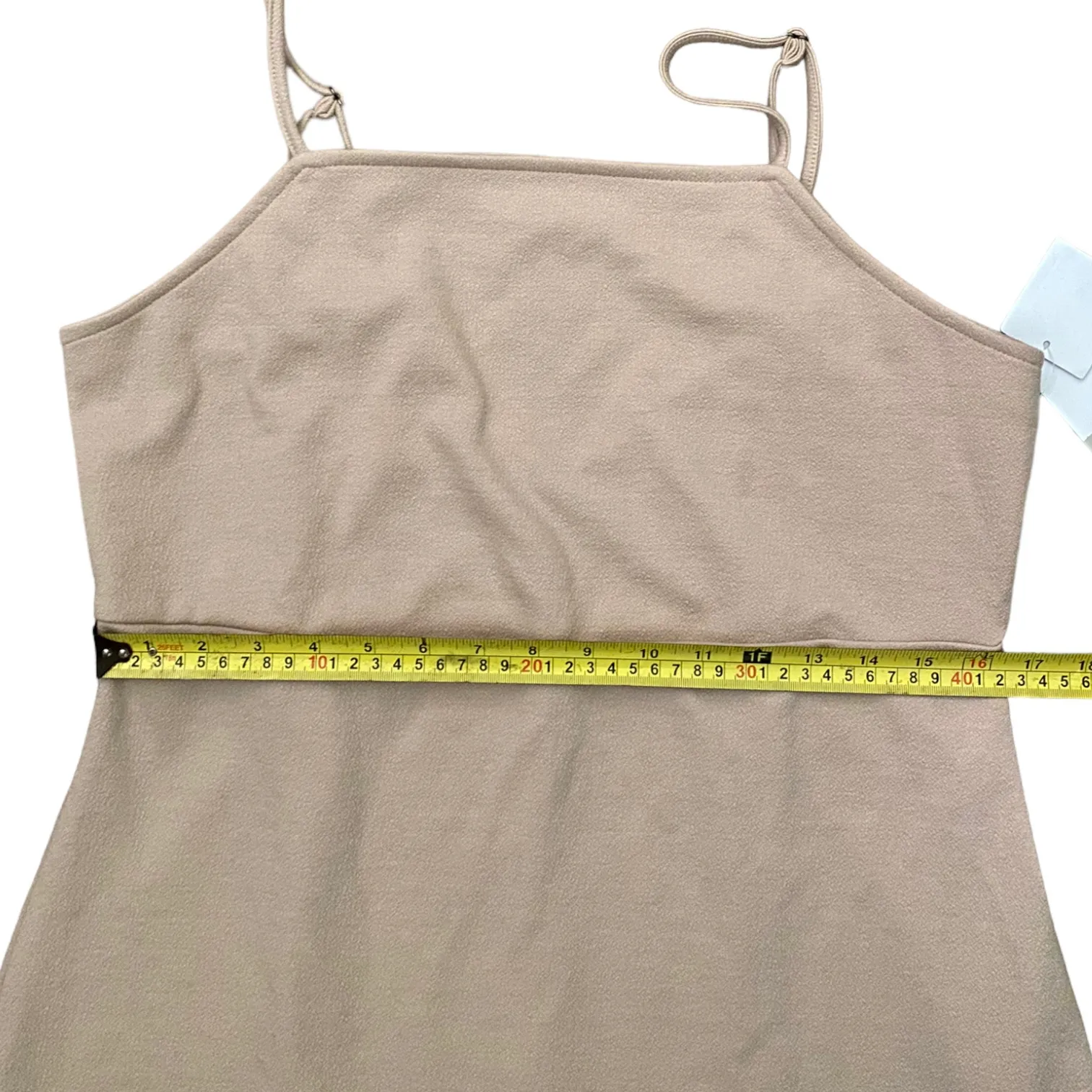 BP Moonlight Beige Spaghetti Strap Dress Size X-Large - Image 3