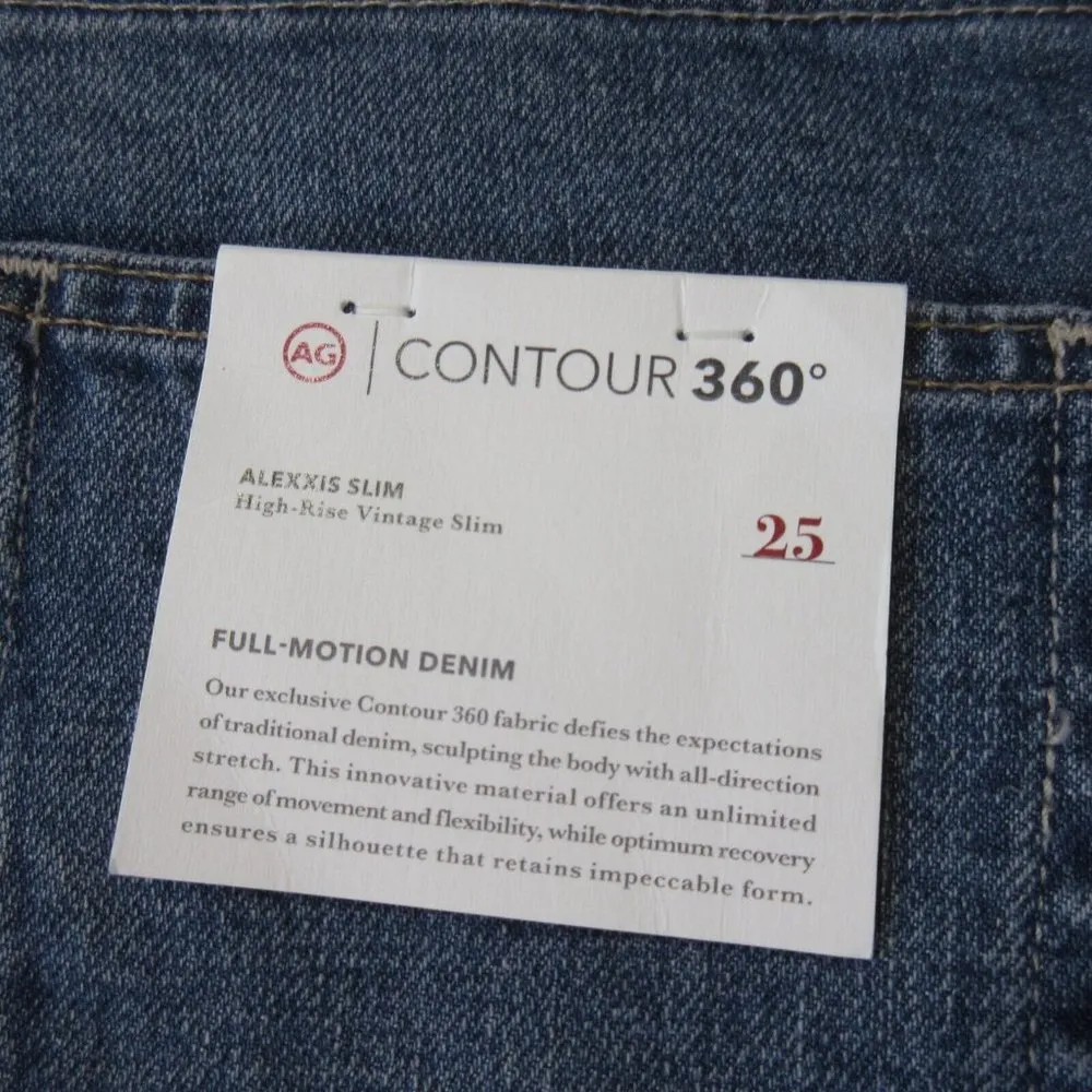 NWT Adriano Goldschmied AG Alexxis Vintage Slim in 10 Years Ellwood Jeans 25 - Image 6