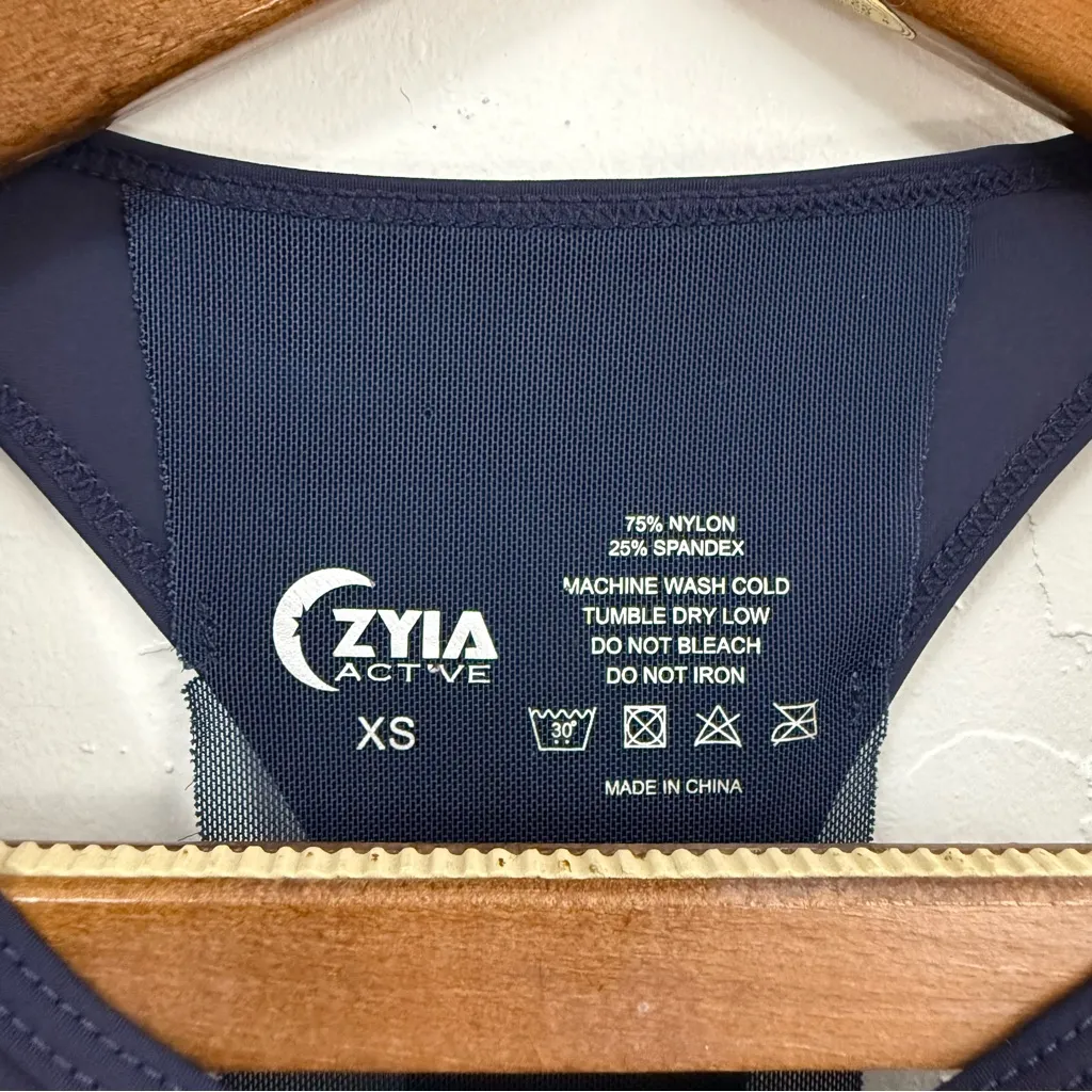 ZYIA Navy Double Racer Tank - Image 10