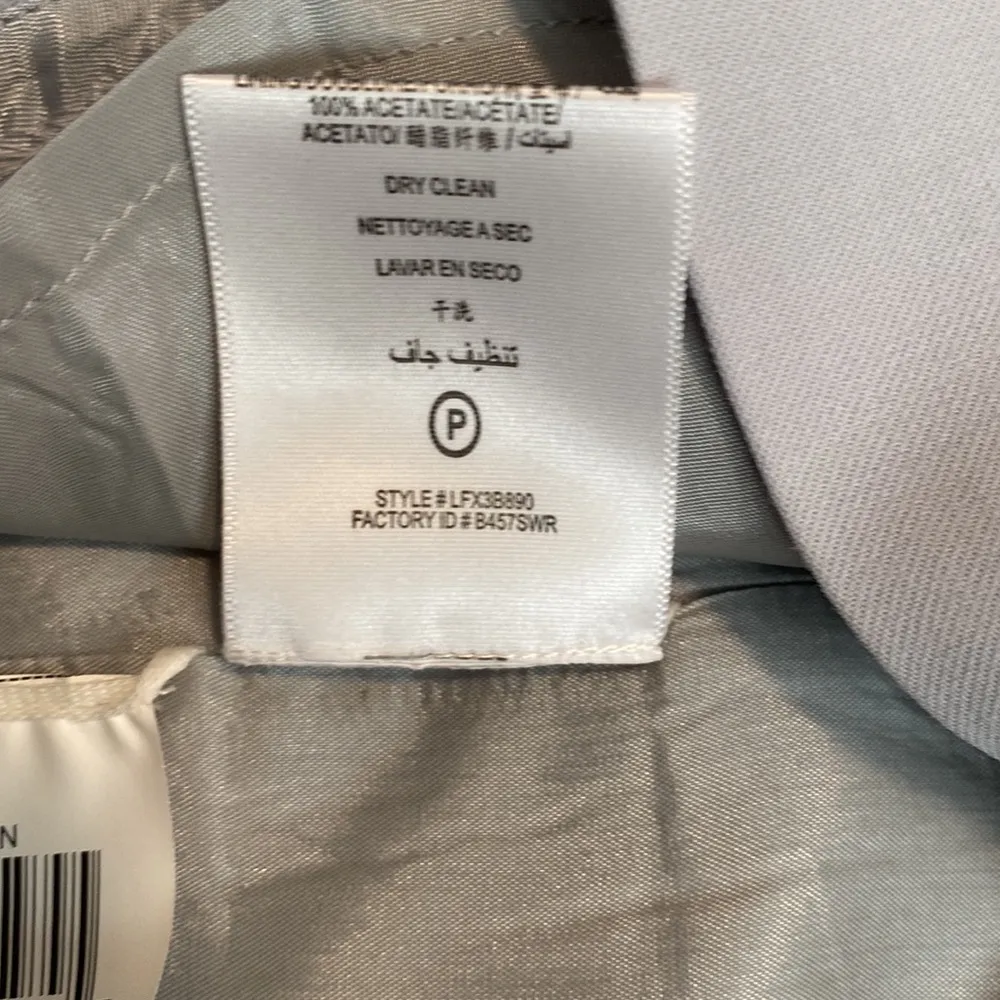 BCBGMAXAZRIA || light pearl grey lined pencil skirt - Image 9