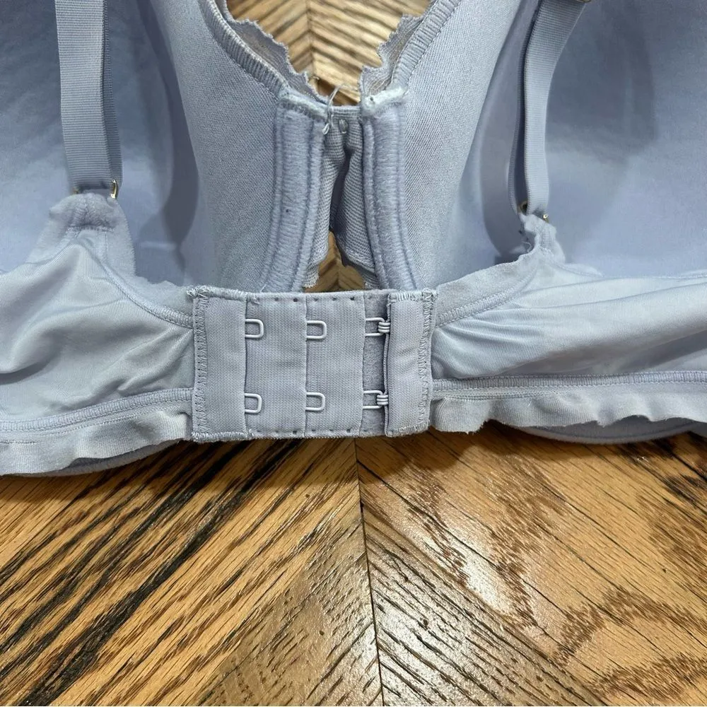 Natori Bra 34DD Lavender Lace Underwire Lightly Lined Demi Gold Hardware - Image 6