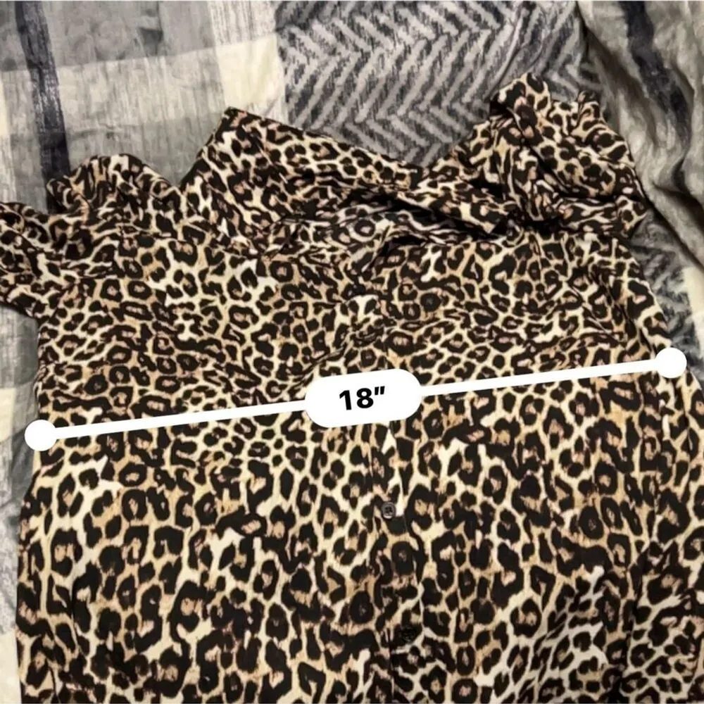 Melissa Page Cheetah Print Midi Dress Medium - Image 7