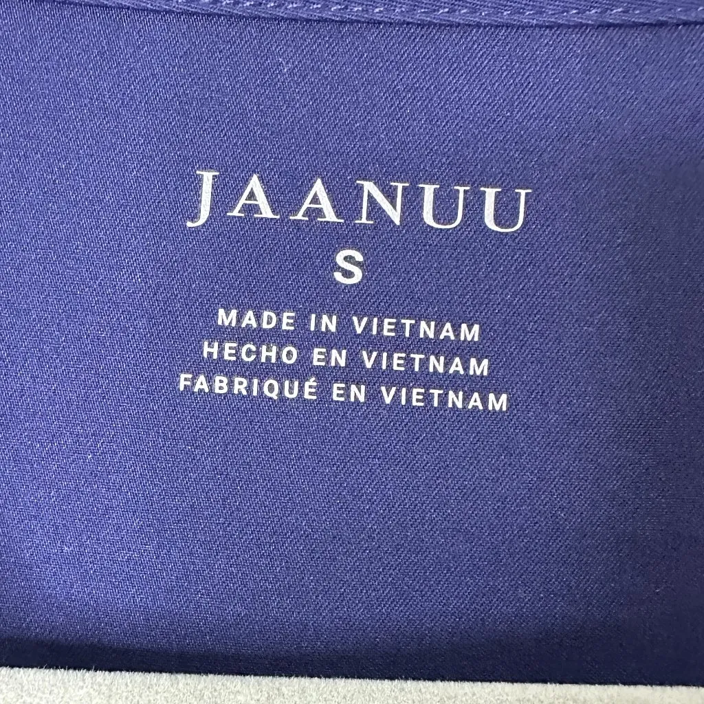 NWOT JAANUU Navy Blue Scrub Top Size Small - Image 3