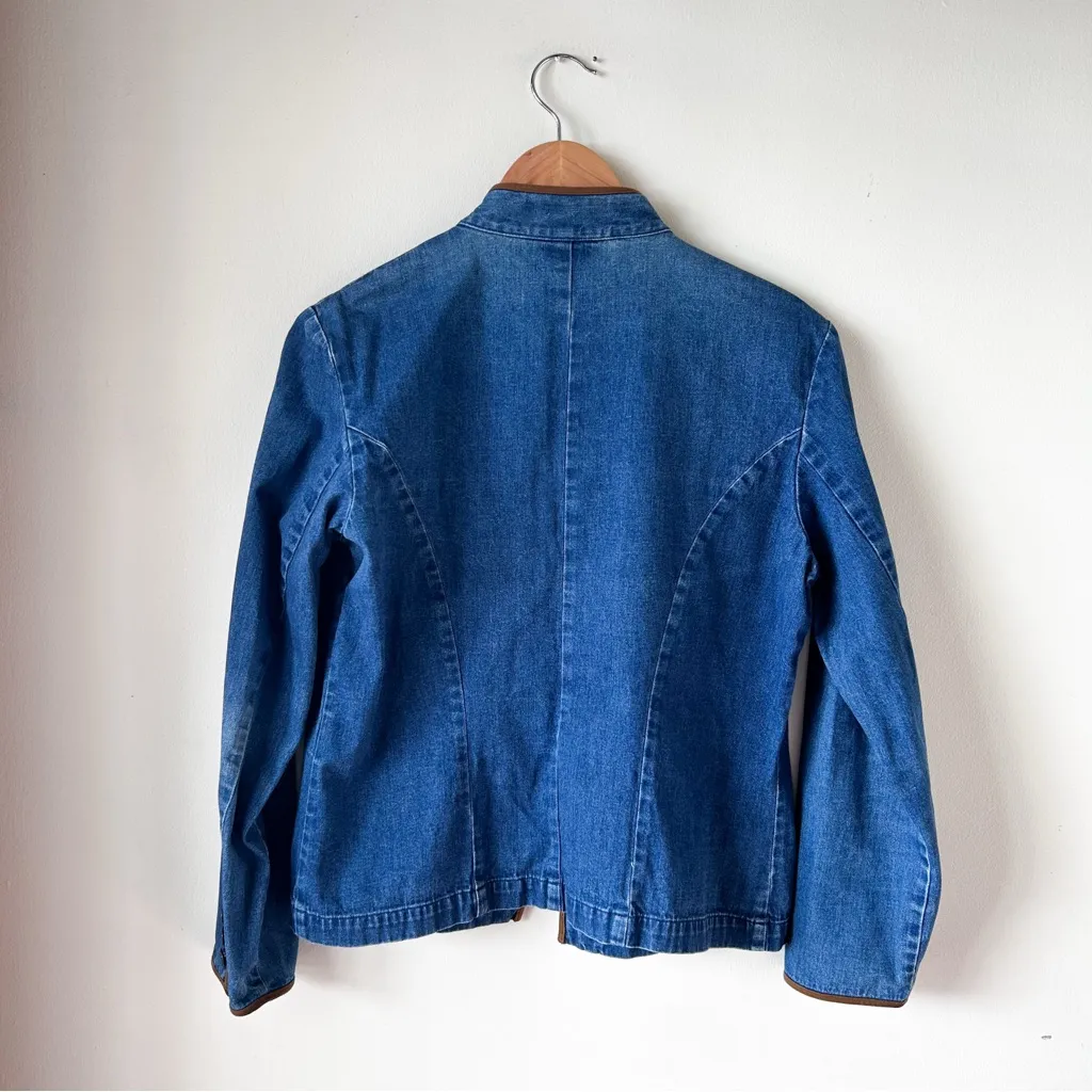 Talbots Petite Tailored Jean Jacket Small - Image 6