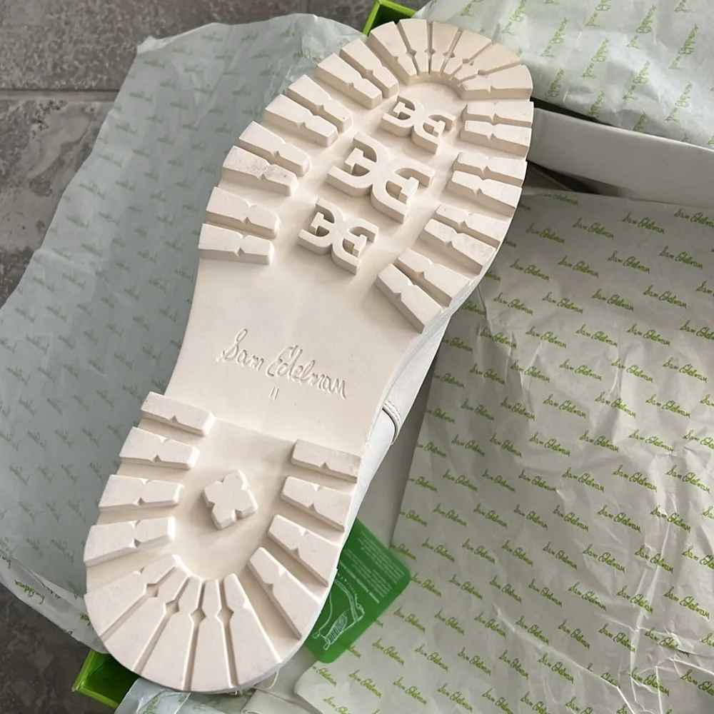 Sam Edelman  Laguna Waterproof Pull On Booties Ivory Leather Size 11 New SOLD OUT - Image 11