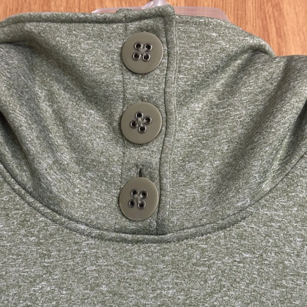 Kavu Women’s Triple Buttom Cowl Neck Top, XL - Image 2