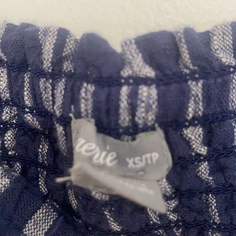 Aerie Blue White Stripe Strapless Jumpsuit size XS/TP - Image 4