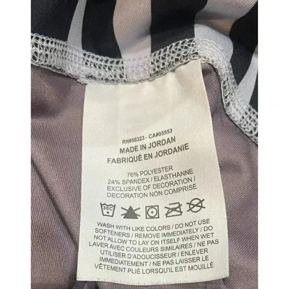 Nike Women's Icon‎ Clash 7/8 Zebra Print Running Gym Workout Leggings Size Small - Image 9