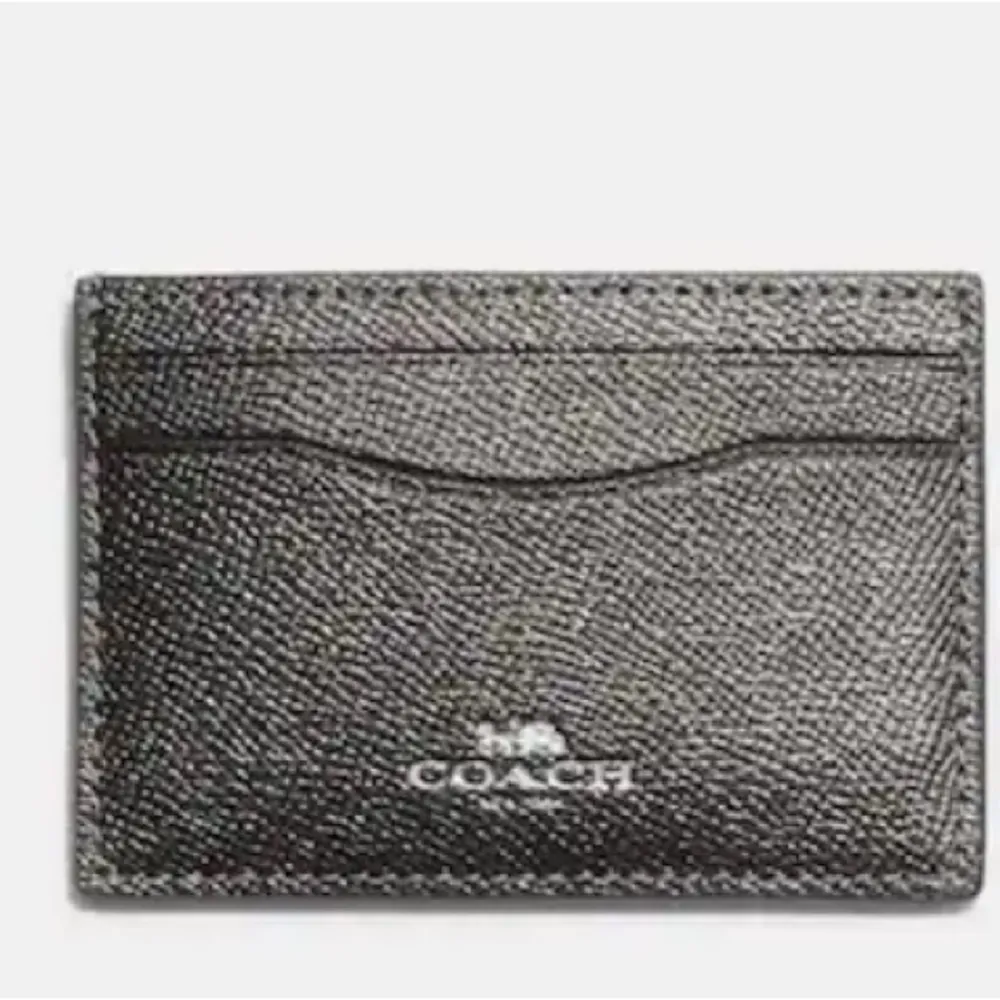 Coach silver gunmetal mini Id case - Image 2