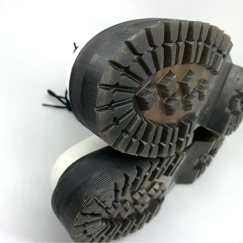 DOC MARTENS Jadon Boot Smooth Leather Platforms White Black 9W - Image 15